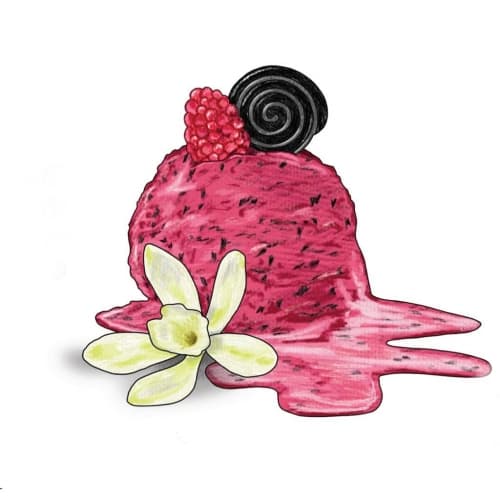 Raspberry Liquorice Vanilla Sorbet