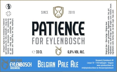 Patience For Eylenbosch -Belgian Pale Ale (Pale Ale Speciale)