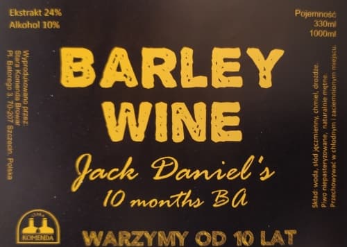 Barley Wine Jack Daniel's BA