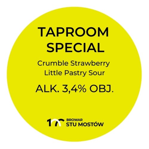Taproom Special: Crumble Strawberry Little Pastry Sour