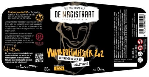 Vuurboetmeester 202 Barleywine BA On Rutte Genever