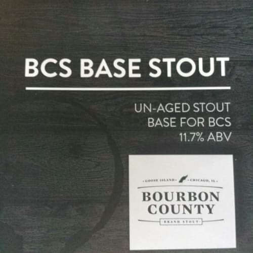 Bourbon County Stout Base Stout (Un-aged)