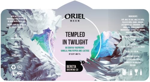 Oriel X Bereta Templed In Twilight BA (w Raspberry, Vanilla, Pink Pepper And Lactose)