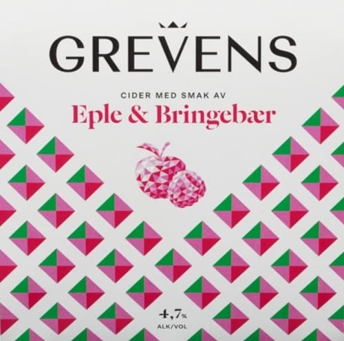 Grevens Cider Eple og Bringebær