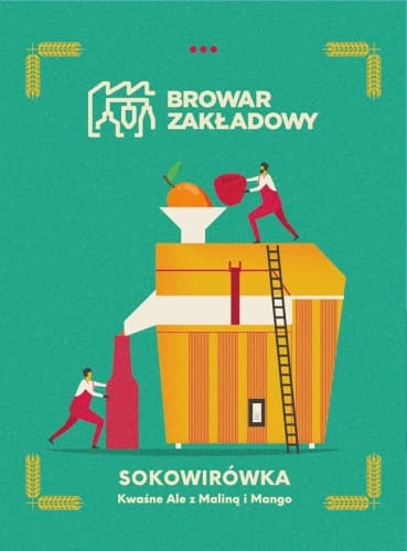Sokowirówka z malinami i mango