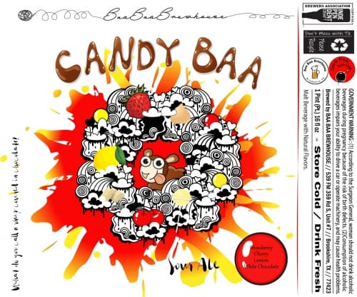 Candy Baa - Cherry, Strawberry, Lemon, White Chocolate