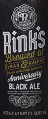 Rink’s Anniversary Black Ale