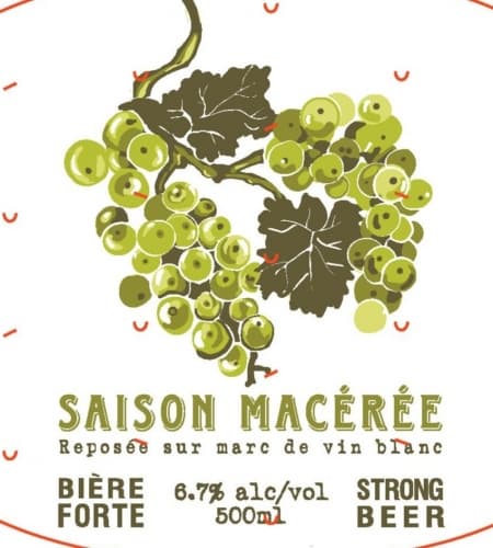 Saison Macérée - (marc de vin blanc du Vignoble D'Ovila)