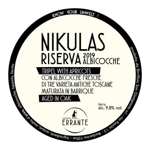 Nikulas Riserva 2019 - Albicocche