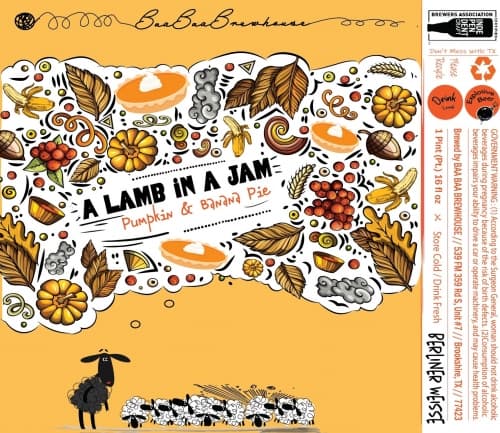 Lamb In A Jam - Pumpkin And Banana Pie