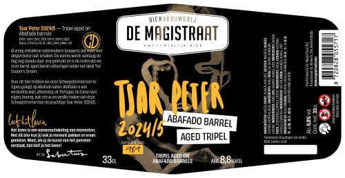 Tsar Peter Tripel Aged In Abafado Barrels 2024/5