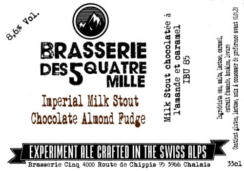 Imperial Milk Stout - Chocolate Almond Fudge