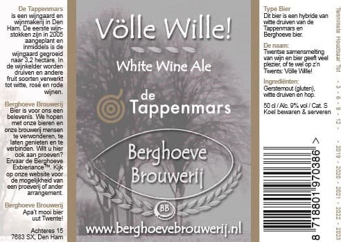 Völle Wille! - White Wine Ale