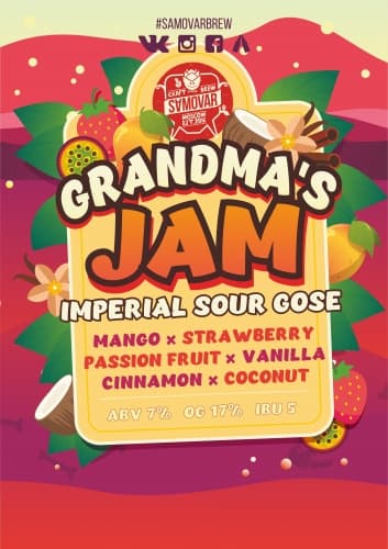 Grandmas Jam Mango & Passion Fruit & Strawberry & Vanilla & Cinnamon & Coconut