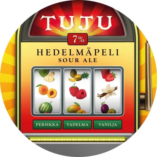 Hedelmäpeli - Persikka, Vadelma, Vanilja