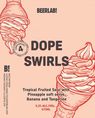 Dope Swirls - Pineapple, Banana & Tangerine
