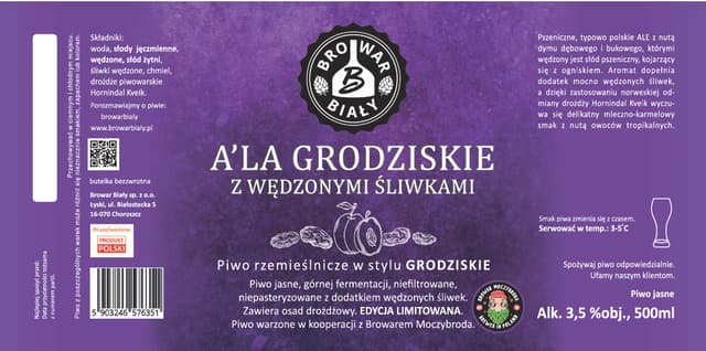 A'la Grodziskie z Wędzoną Śliwką