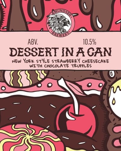 Dessert In A Can - New York Style Strawberry Cheesecake With Chocolate Truffles