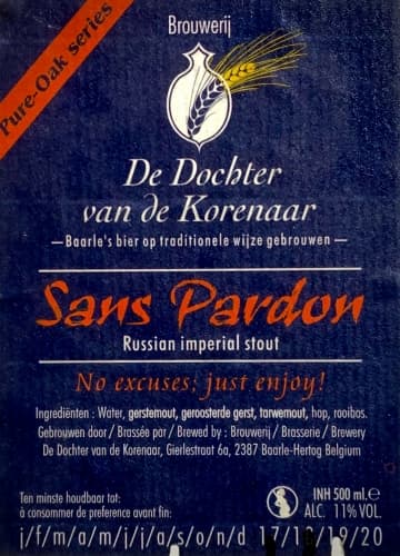 Sans Pardon Pure Oak Series