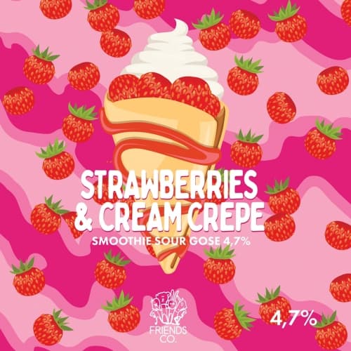 Strawberries & Cream Crepe Sour Gose 4,7%