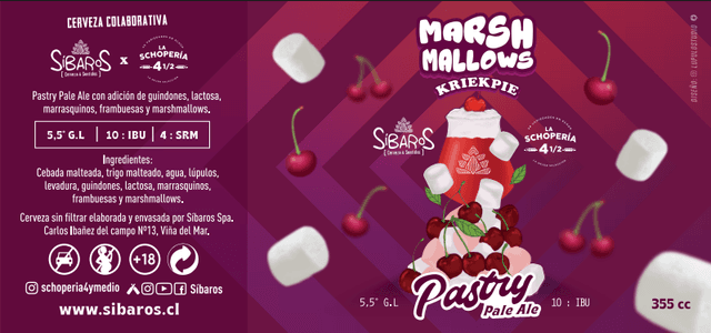 Marshmallows Kriek Pie