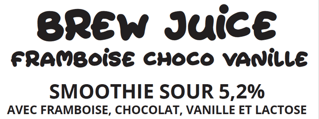 EXPERIMENTAL BREW JUICE Chocolat Framboise Vanille