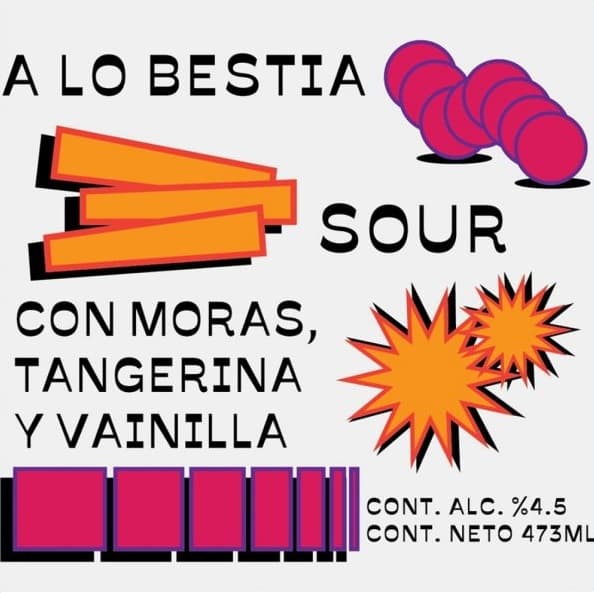 A Lo Bestia Sour Con Moras, Vainilla Y Tangerinas