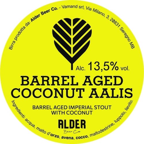 Barrel Aged Coconut Aalis