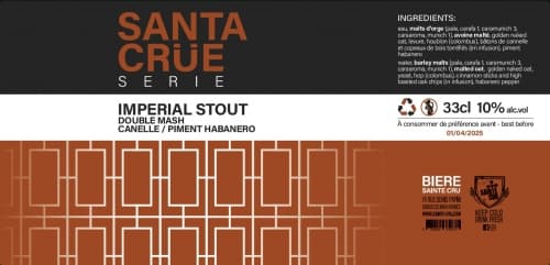 IMPERIAL STOUT Cannelle & Piment Habanero