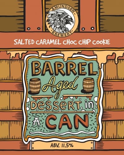 Barrel Aged Dessert In A Can - Salted Caramel Choc Chip Cookie