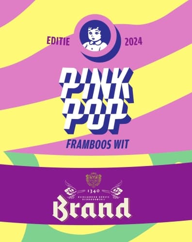 Brand X Pinkpop Framboos Wit