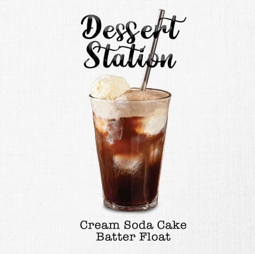 Dessert Station: Cream Soda Cake Batter Float