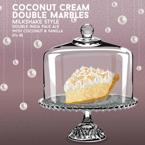 Coconut Cream Double Marbles