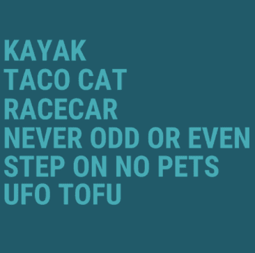 Stack Cats (Palindrome Series)