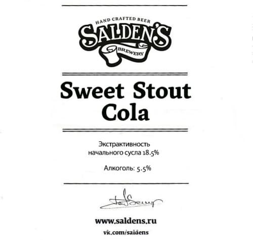 Sweet Stout Cola
