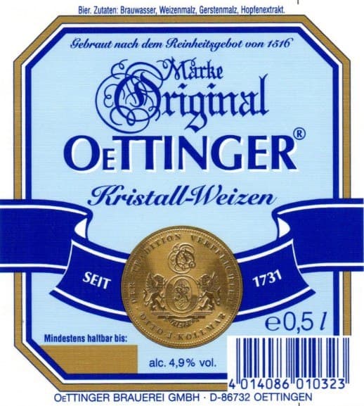 Oettinger Kristall-Weizen