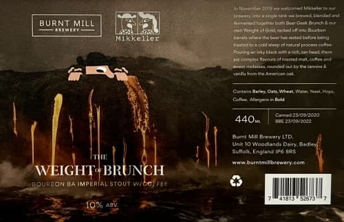 The Weight of Brunch (Bourbon BA)