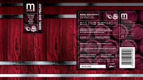 Project Barrel Aged Coconut ICE RIS Rum Barrel Aged