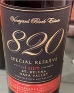 820 Special Reserve Cabernet Sauvignon