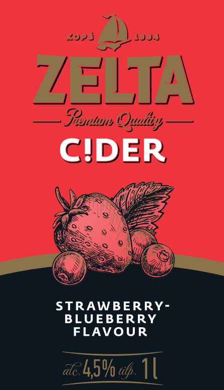 Zelta Cider | Strawberry-Blueberry