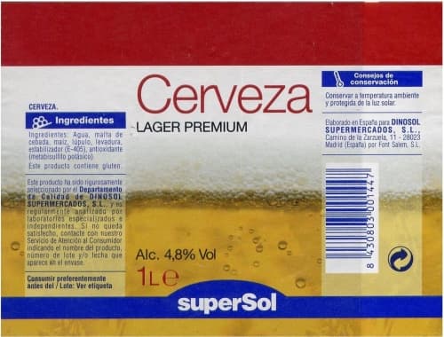 SuperSol Cerveza Lager Premium