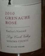Pauline's Vineyard Grenache Rosé