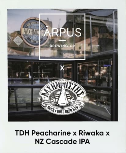 Ārpus x Alchimistis TDH Peacharine x Riwaka x NZ Cascade IPA