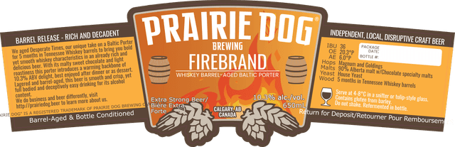 Firebrand Tennessee Whiskey Barrel-Aged Baltic Porter