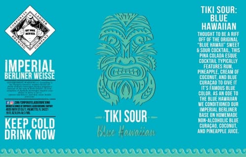 Imperial Tiki Sour: Blue Hawaiian