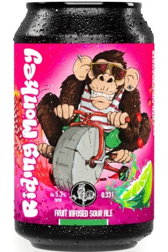 Riding Monkey With Pomegranate, Red Currant And Lime