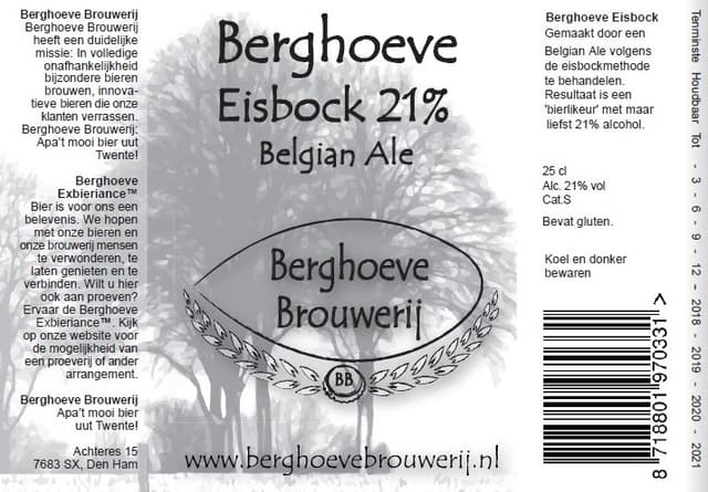 Eisbock 21% - Belgium Ale