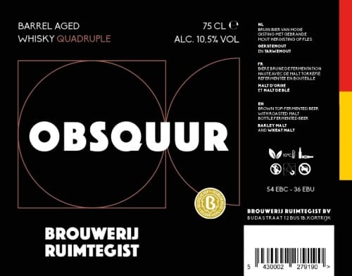 Barrel Aged Whisky Quadruple Obsquur