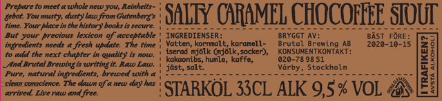 Raw Law Salty Caramel Chocoffee Stout