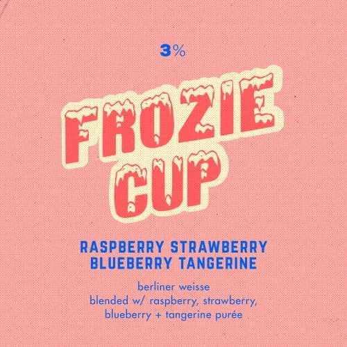 Frozie Cup: Raspberry Strawberry Blueberry Tangerine